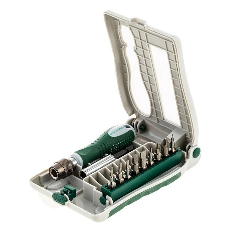 SCREWDRIVER AND HEAD SET 9 PCS