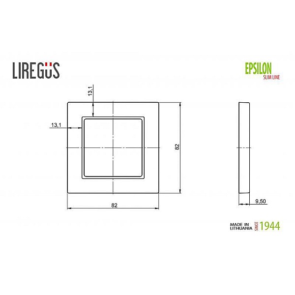 RĀMIS LIREGUS EPSILON SLIM 1-VIET. BALTS