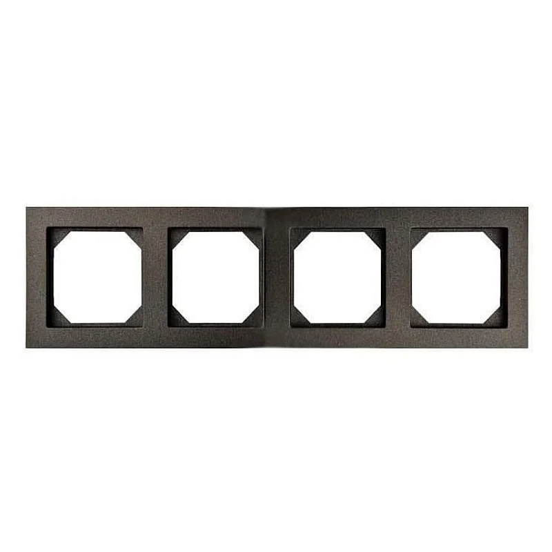 Keturvietis rėmelis LIREGUS EPSILON. juodos spalvos