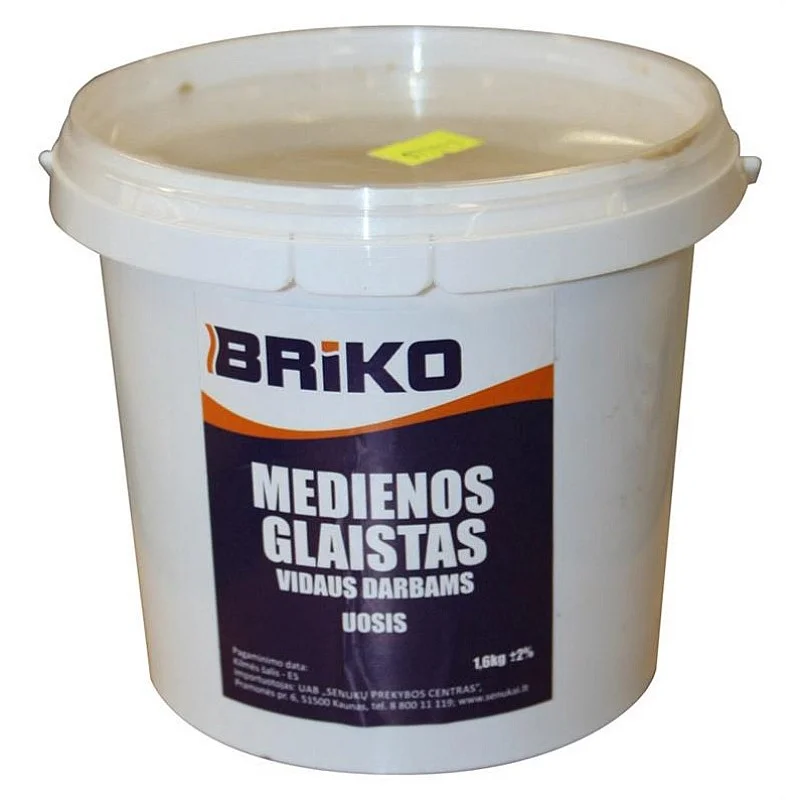 Uosio spalvos medienos glaistas Briko. 1.6 kg