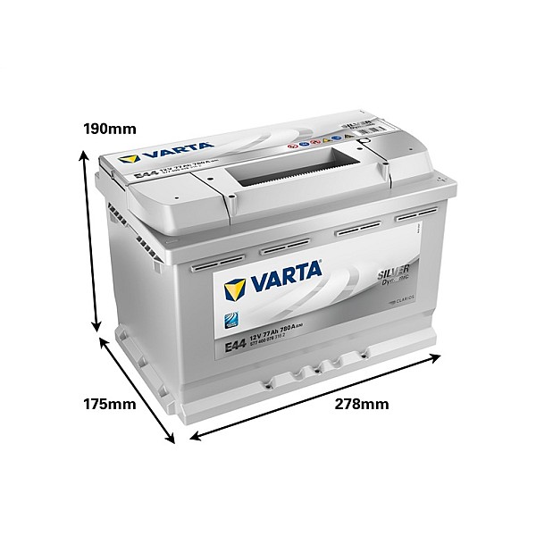 AKUMULATORS VARTA SD E44 77AH/780A