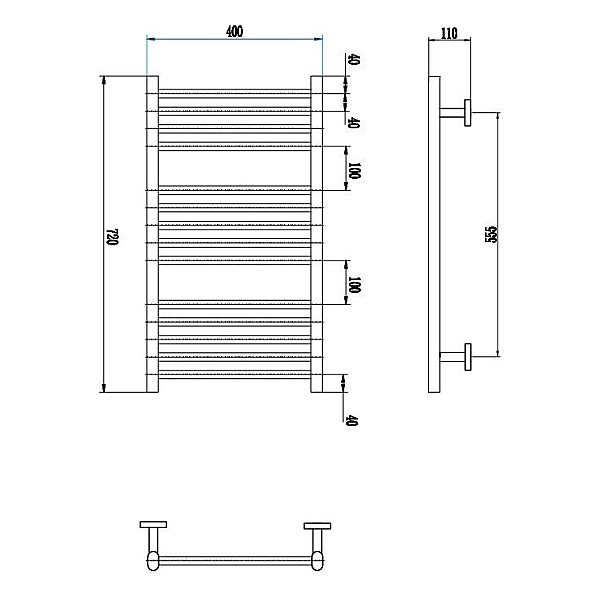 Elektriskais dvieļu žāvētājs Thema Lux BK-109F