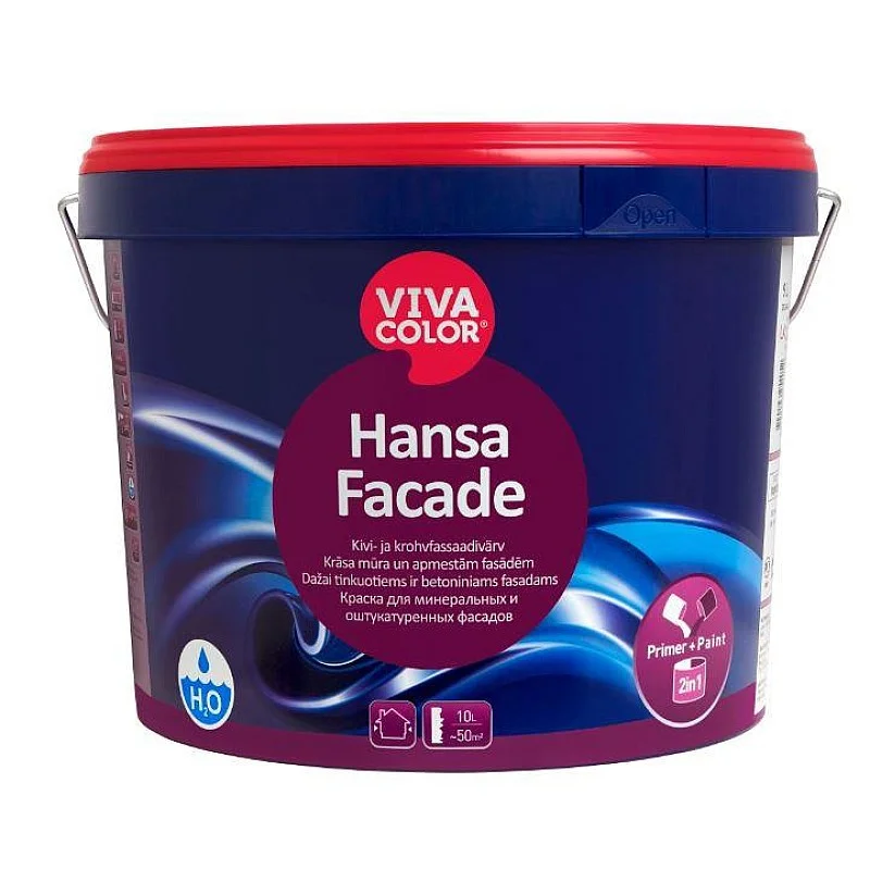 TINKUOTŲ IR MŪRINIŲ FASADŲ DAŽAI „HANSA FACADE LC“ 2.7 L