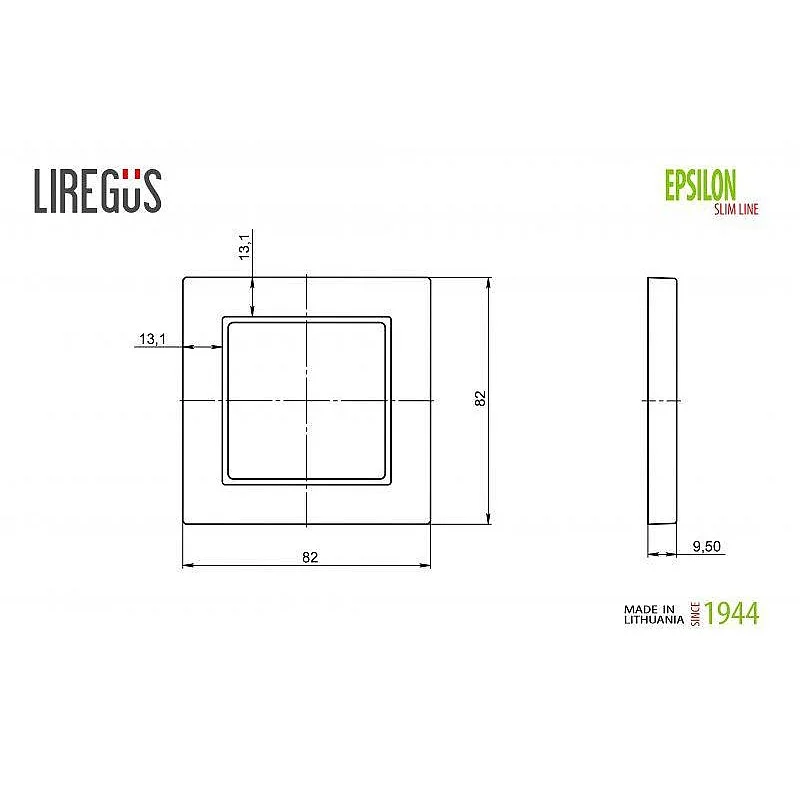 Vienvietis rėmelis LIREGUS EPSILON. šampano spalvos Vienvietis rėmelis LIREGUS EPSILON. šampano spalvos