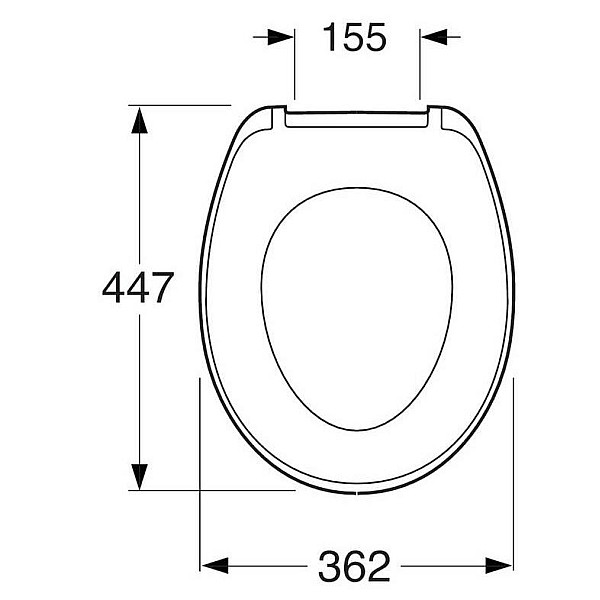 SAVAL SEAT (UREA. METAL HINGES)