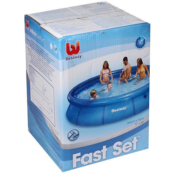 Pripučiamasis baseinas BESTWAY FAST-SET. Ø366×76 cm. 5377 l