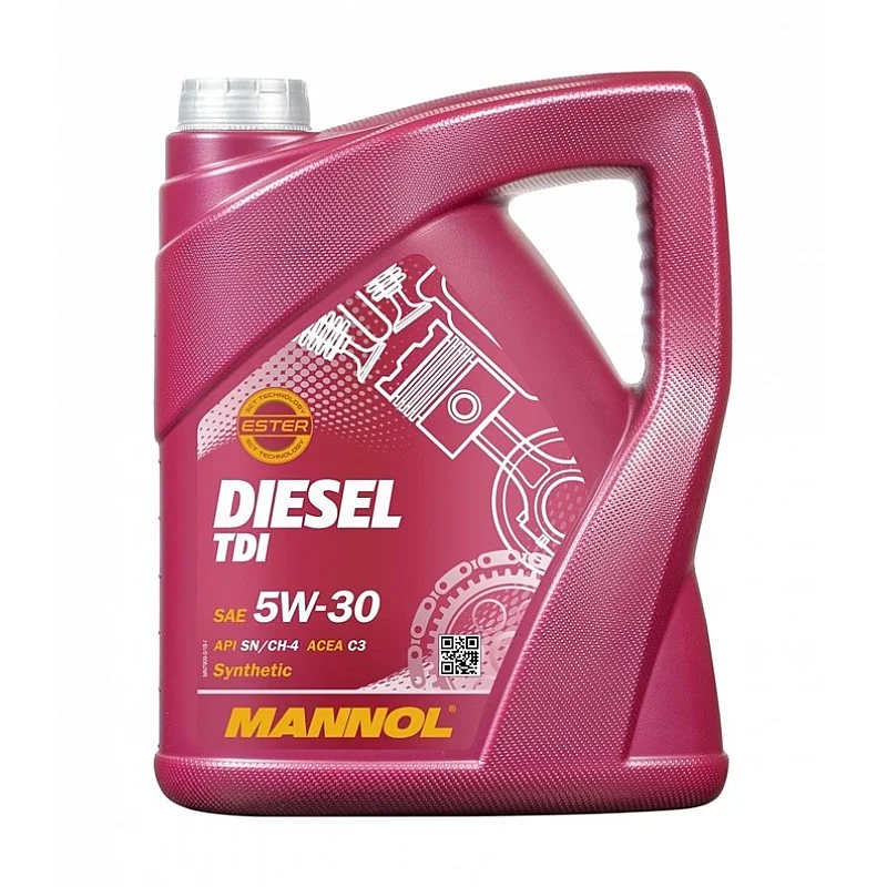 Automobilio variklio tepalas Mannol Diesel TDI. 5W-30. 5 l