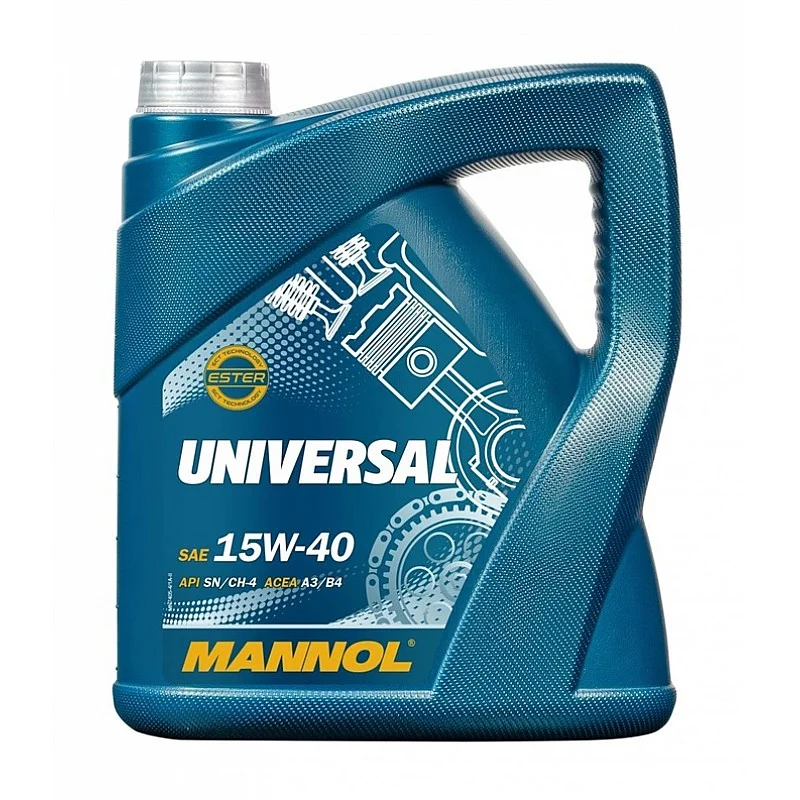 Automobilio variklio tepalas Mannol Universal. 15W-40. 5 l