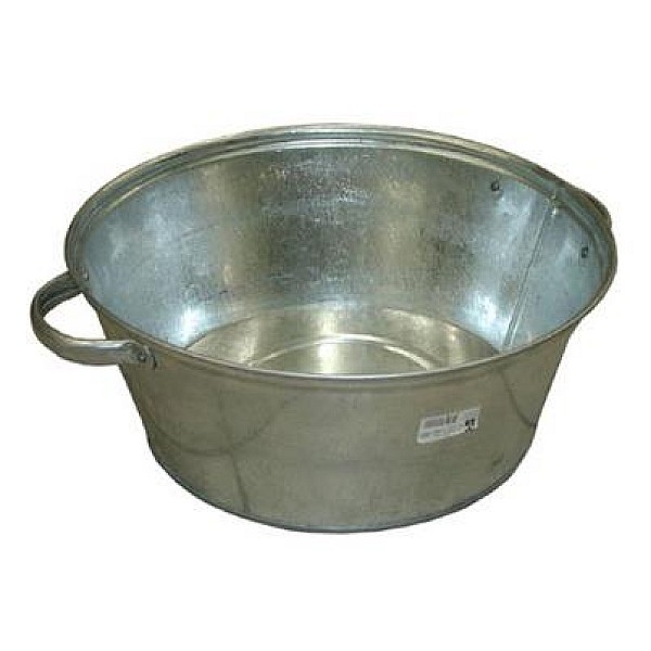 GALVANIZED SMALL TUB 13L 39X15CM