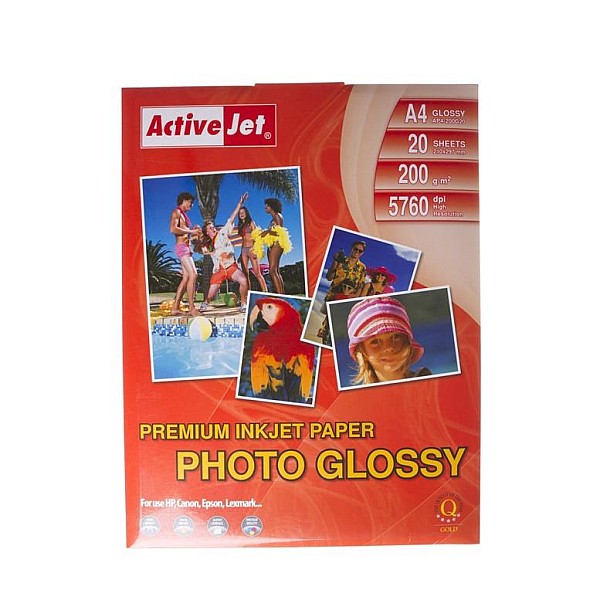 PHOTO PAP A4 GLOS 200G 20PAG AP4-200G20