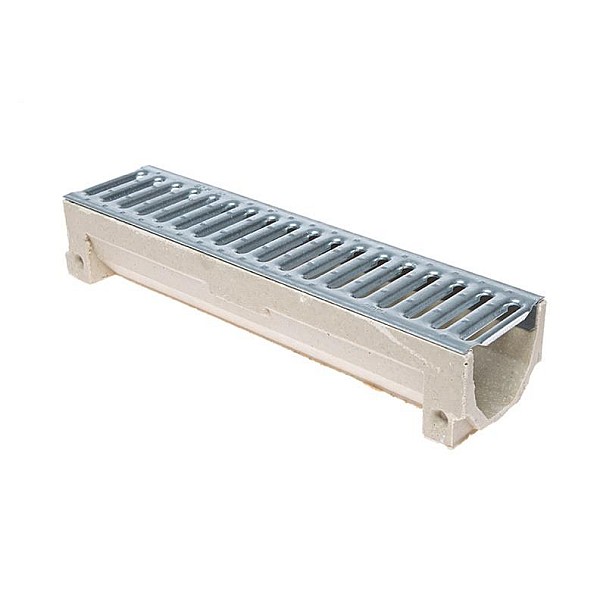 DUCT ELEMENT WITH GALVANIZED STEEL GRAT