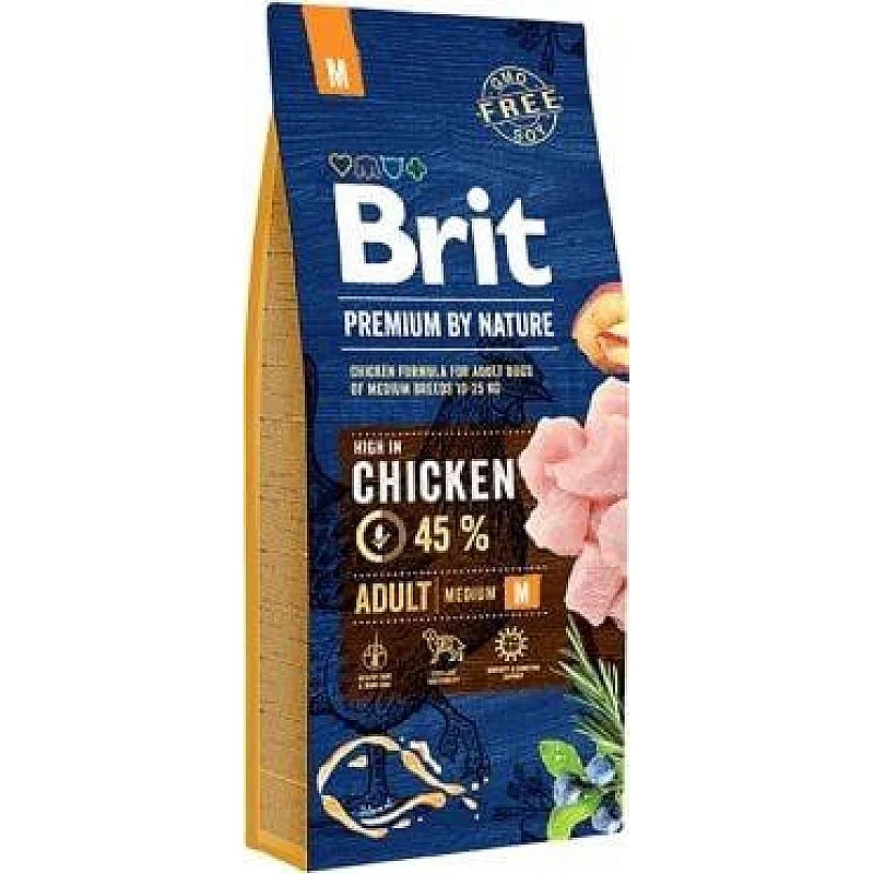 ĖDALAS ŠUNIMS „BRIT ADULT MEDIUM“ 15 KG ĖDALAS ŠUNIMS „BRIT ADULT MEDIUM“ 15 KG