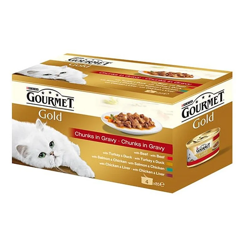 KAĶU KONSERVI GOURMET GOLD AR GAĻU 4X8