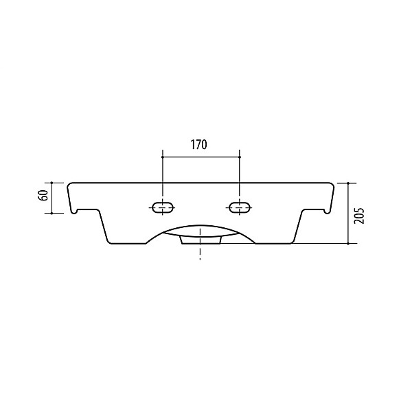 WASHBASIN RIVA55 FOR CABINET SA55-3