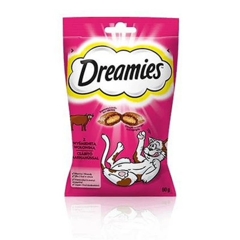Skanėstai katėms Dreamies. su jautiena. 60 gr Skanėstai katėms Dreamies. su jautiena. 60 gr