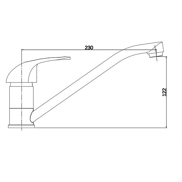 KITCHEN FAUCET WITH LONG BEAK DF1227