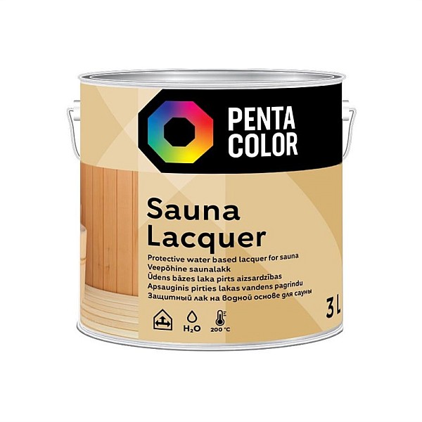 Laka pirtīm Pentacolor Sauna 3l