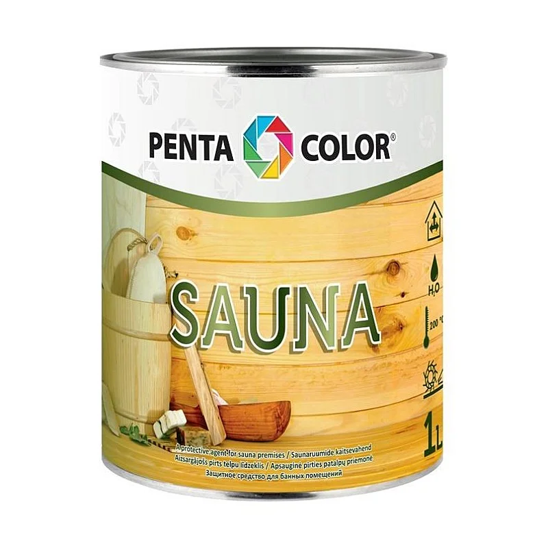 Poliakrilinis lakas Pentacolor Sauna. 1 l