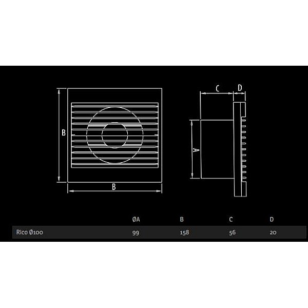 FAN RICO 100S 007-4200