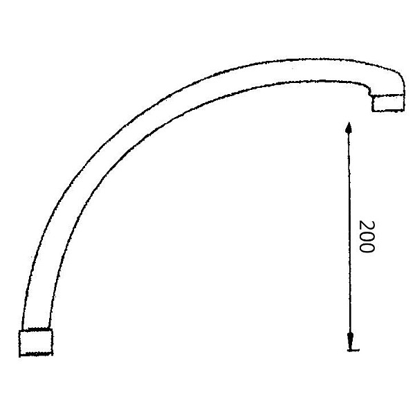 BENT KITCHEN MIXER PIPE CD-S007