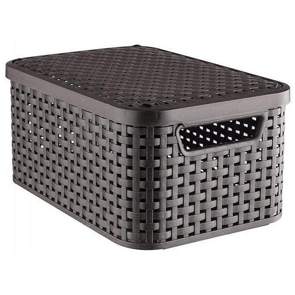 STORAGE BOX STYLE S LID BROWN 205839