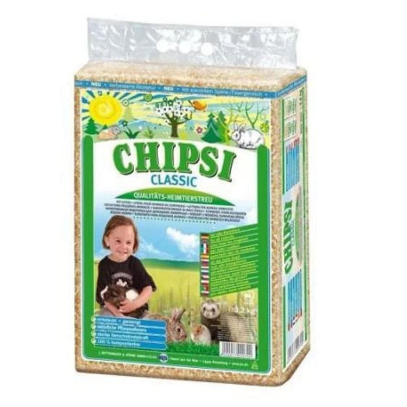 Naminių gyvūnų pakratas Chipsi Classic. 60 l. 3.2 kg