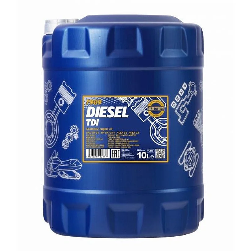 Automobilio variklio tepalas Mannol Diesel TDI. 5W-30. 10 l