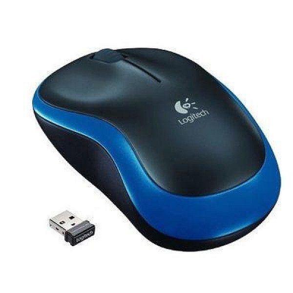 MOUSE COMP WIRELESS LOGITECH M185 BLUE