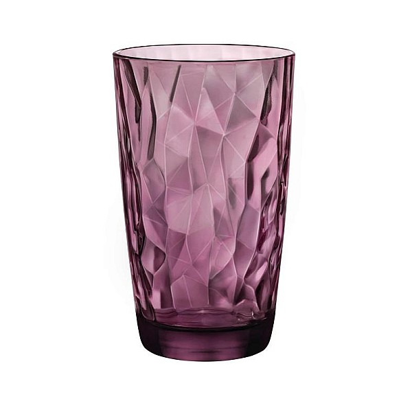 Stiklinė BORMIOLI ROCCO DIAMOND COOLER. 470 ml. violetinė