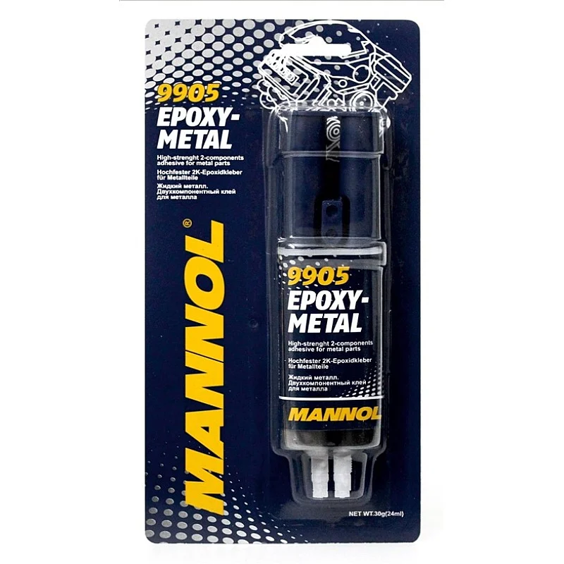 LĪME 9905 EPOKSĪDA METĀL. A/M 30G (MANNOL) LĪME 9905 EPOKSĪDA METĀL. A/M 30G (MANNOL)