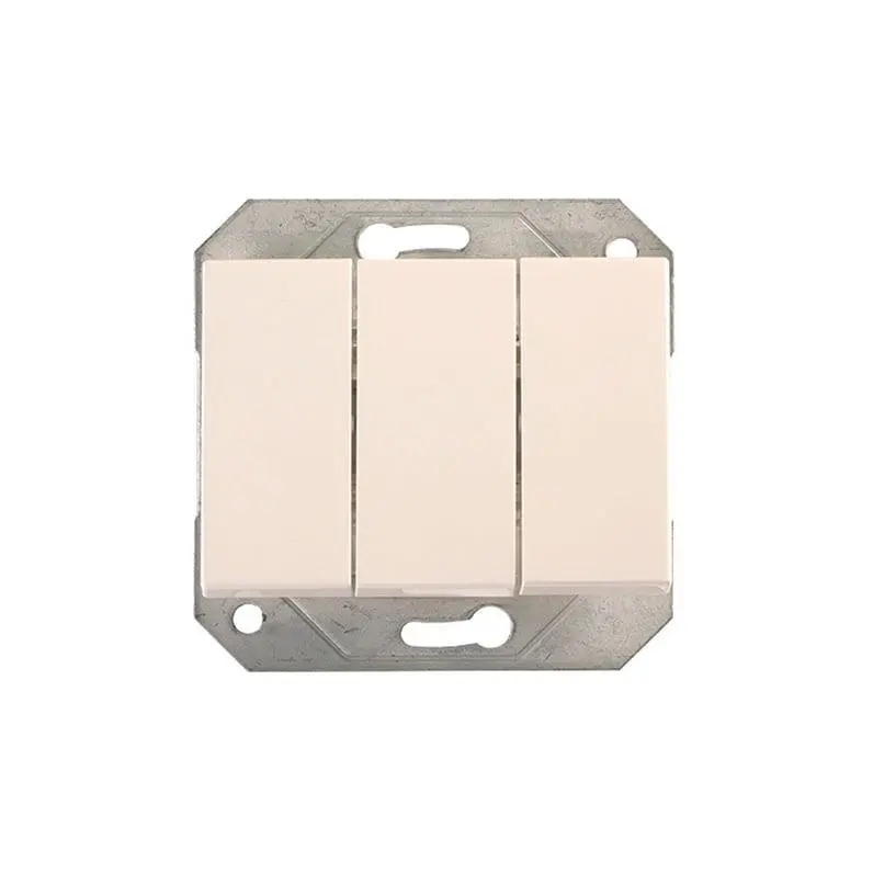 Jungiklis VILMA XP500. 3 klav.. baltos spalvos Jungiklis VILMA XP500. 3 klav.. baltos spalvos