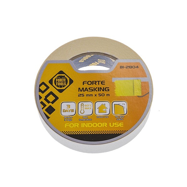 PAINTING TAPE 50 M X 25 MM FORTE TOOL