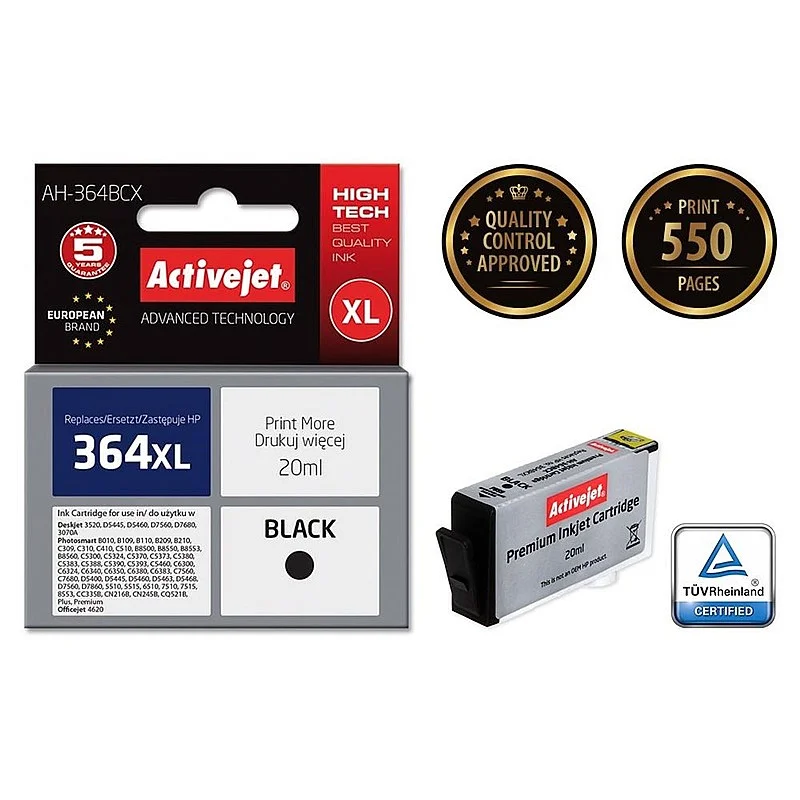 TINTES KASETE ACJ AH-364BCX NR364XLJ HPCN684 (Active Jet) TINTES KASETE ACJ AH-364BCX NR364XLJ HPCN684 (Active Jet)