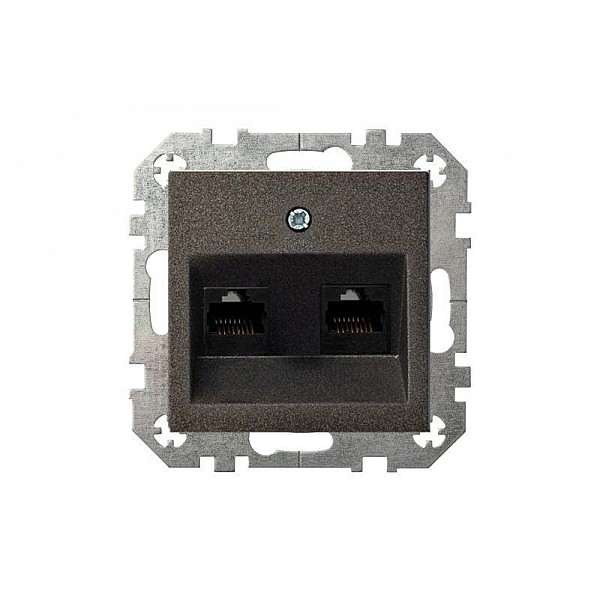 SOCKET COMP ĮKL-002-01 2POINTS BLACK EPS