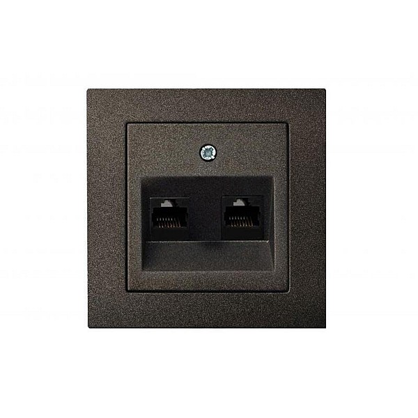 SOCKET COMP ĮKL-002-01 2POINTS BLACK EPS