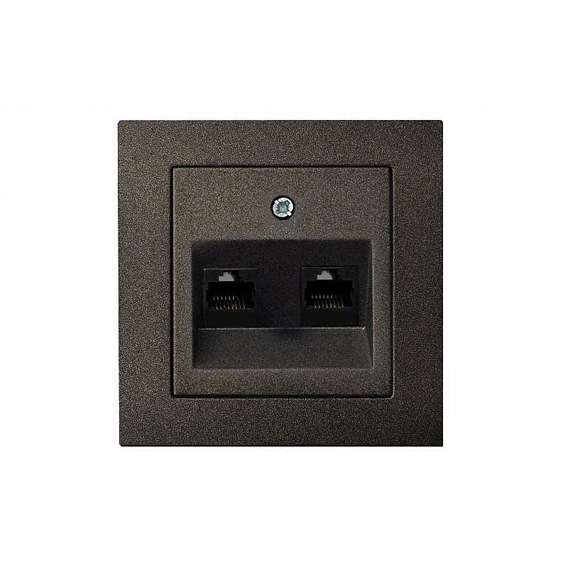 SOCKET COMP ĮKL-002-01 2POINTS BLACK EPS SOCKET COMP ĮKL-002-01 2POINTS BLACK EPS