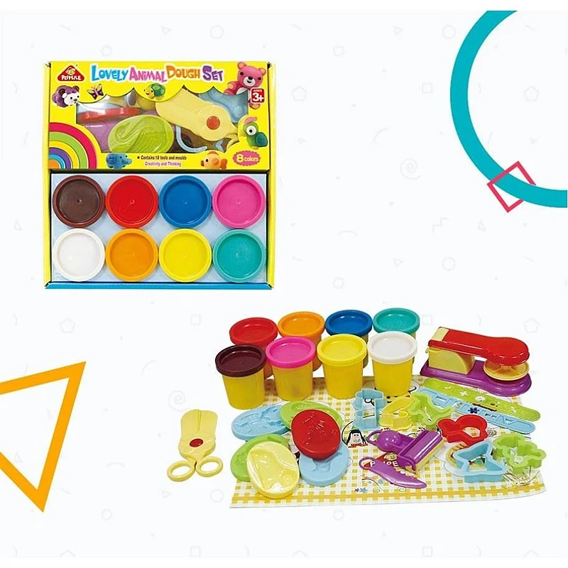 Modelino rinkinys Peipeile Lovely Animal Dough Set 6820 Modelino rinkinys Peipeile Lovely Animal Dough Set 6820