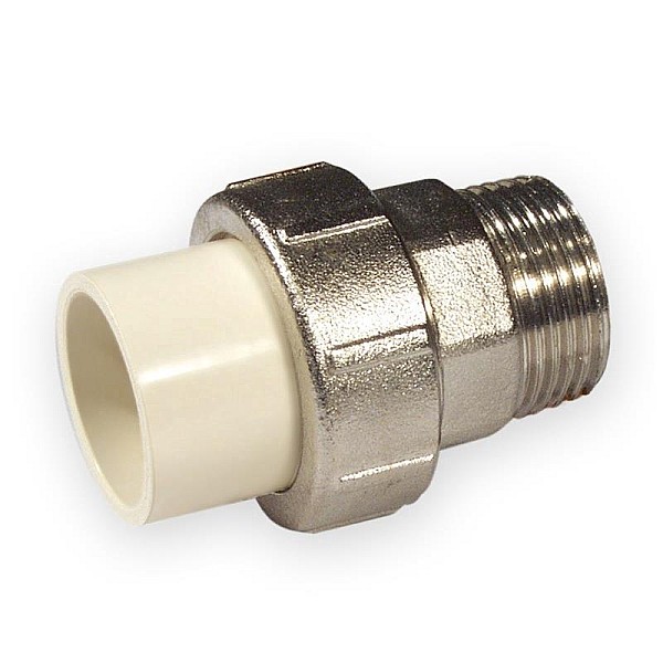 Adapteris 4733-407. PVC-C. 3/4 išor. srieg./klij. vidus