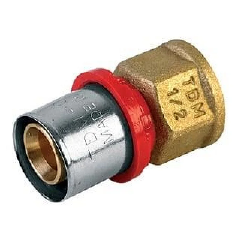 Pašpresējošs adapteris. izmērs 20x½". TDM Brass Pašpresējošs adapteris. izmērs 20x½". TDM Brass