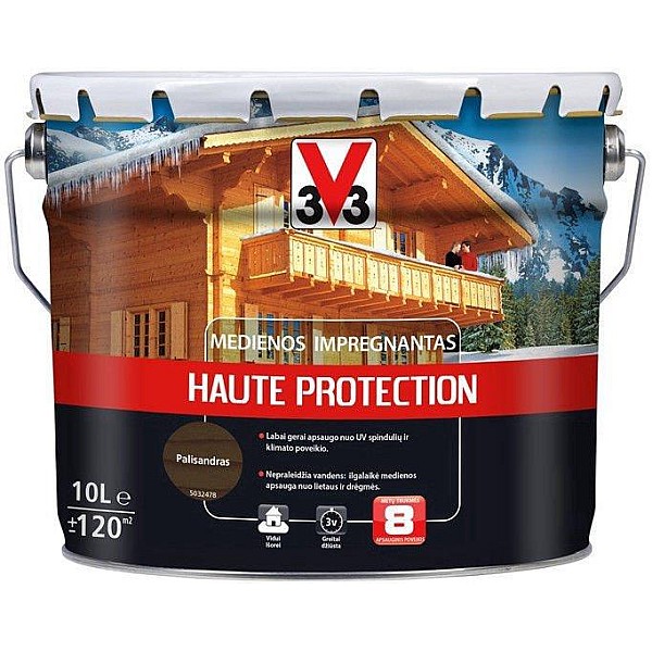 Impregnantas V33 Haute Protection. palisandro spalvos. 10 l