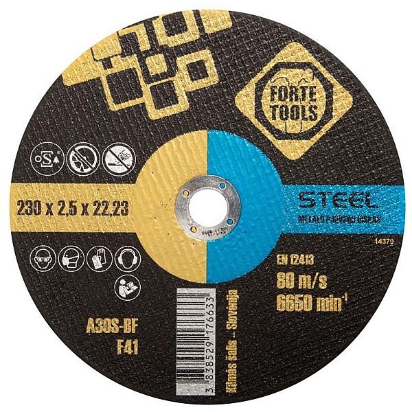 CUTTING DISC 230X2.5X22.23 MMFORTE TOOL