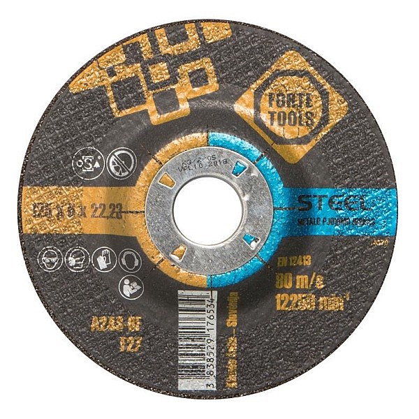 GRINDING DISC 125X6.5X22.23 MMFORTE TOOL