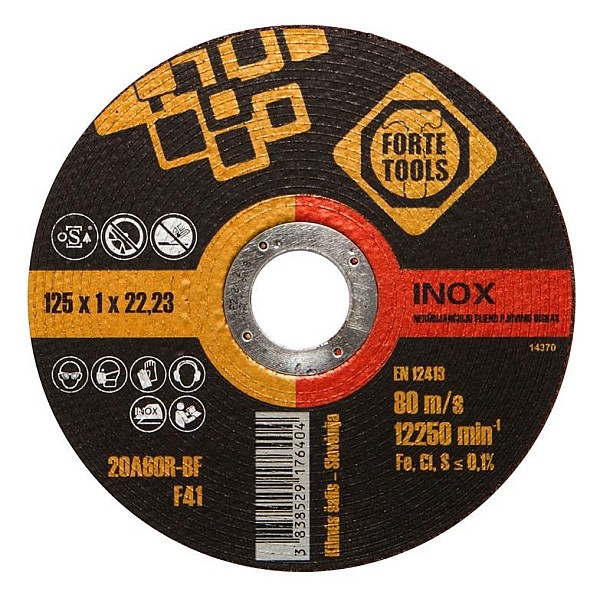 CUTTING DISC 125X1.0X22.23 MMFORTE TOOL