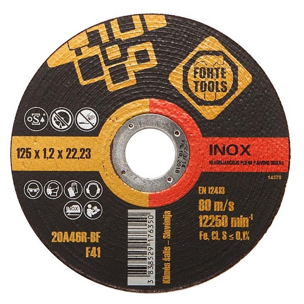 CUTTING DISC 125X1.2X22 MM FORTE TOOLS