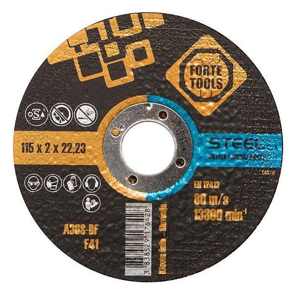 CUTTING DISC115X2.0X22.23 MM FORTE TOOL