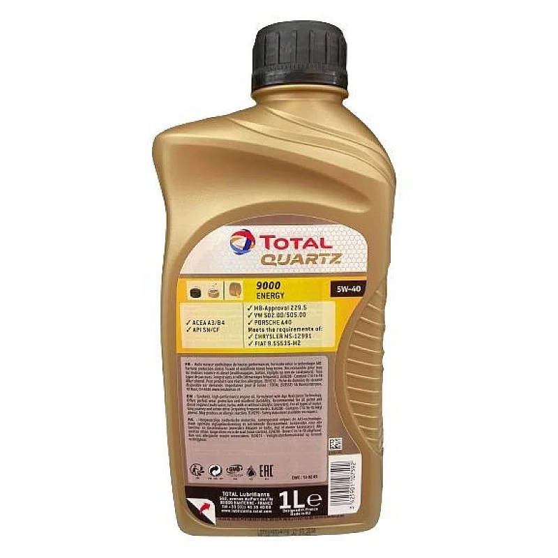 Motoreļļa Total Quartz 9000 Energy 5W40. 1l Motoreļļa Total Quartz 9000 Energy 5W40. 1l