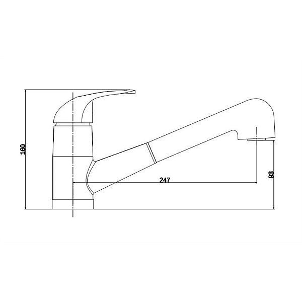 KITCHEN FAUCET WITH PULL OUT SPRAYER P0