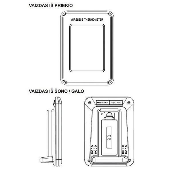 WEATHER STATION SWS 25 BS INSIDE AND OU