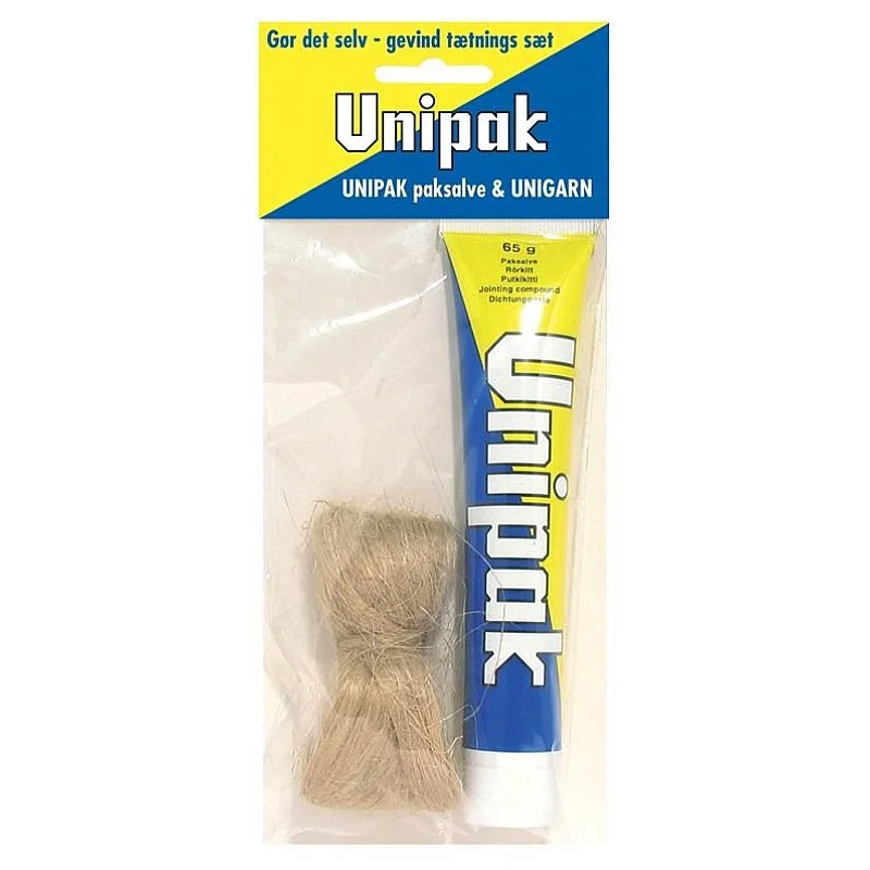Pasta un lina pakulas blīvēšanai UNIPAK DIY. 65 g un lins Pasta un lina pakulas blīvēšanai UNIPAK DIY. 65 g un lins