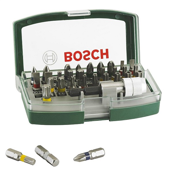 Atsuktuvų antgalių rinkinys Bosch 2607017063. 32vnt.